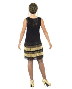 20s Flapper Damen Kostüm Mit Fransen -Halo Verkäufe 20er jahre flapper damen kostuem mit fransen charleston kleid mit fransen 1920s fringed flapper costume 36626 03