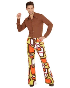 Groovy 70er Herren-Schlaghose Tubes -Halo Verkäufe 70er jahre herren schlaghose tubes 70s groovy style trousers schlagermove kostuem 29420 3