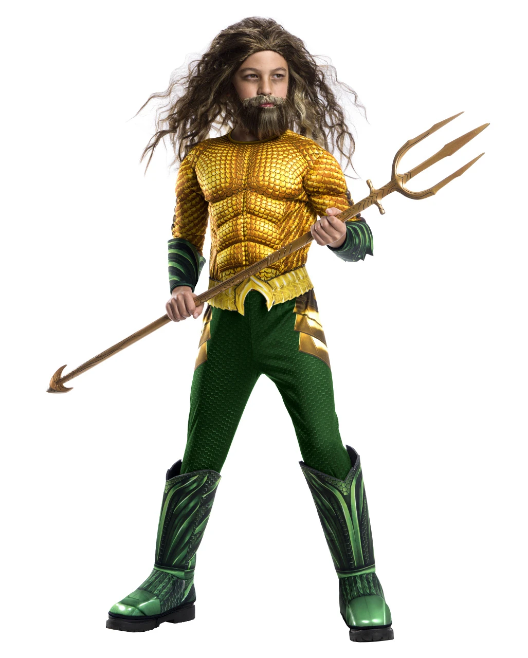 Aquaman Muskel Kinderkostüm Deluxe 3 Aquaman Muskel Kinderkostüm Deluxe