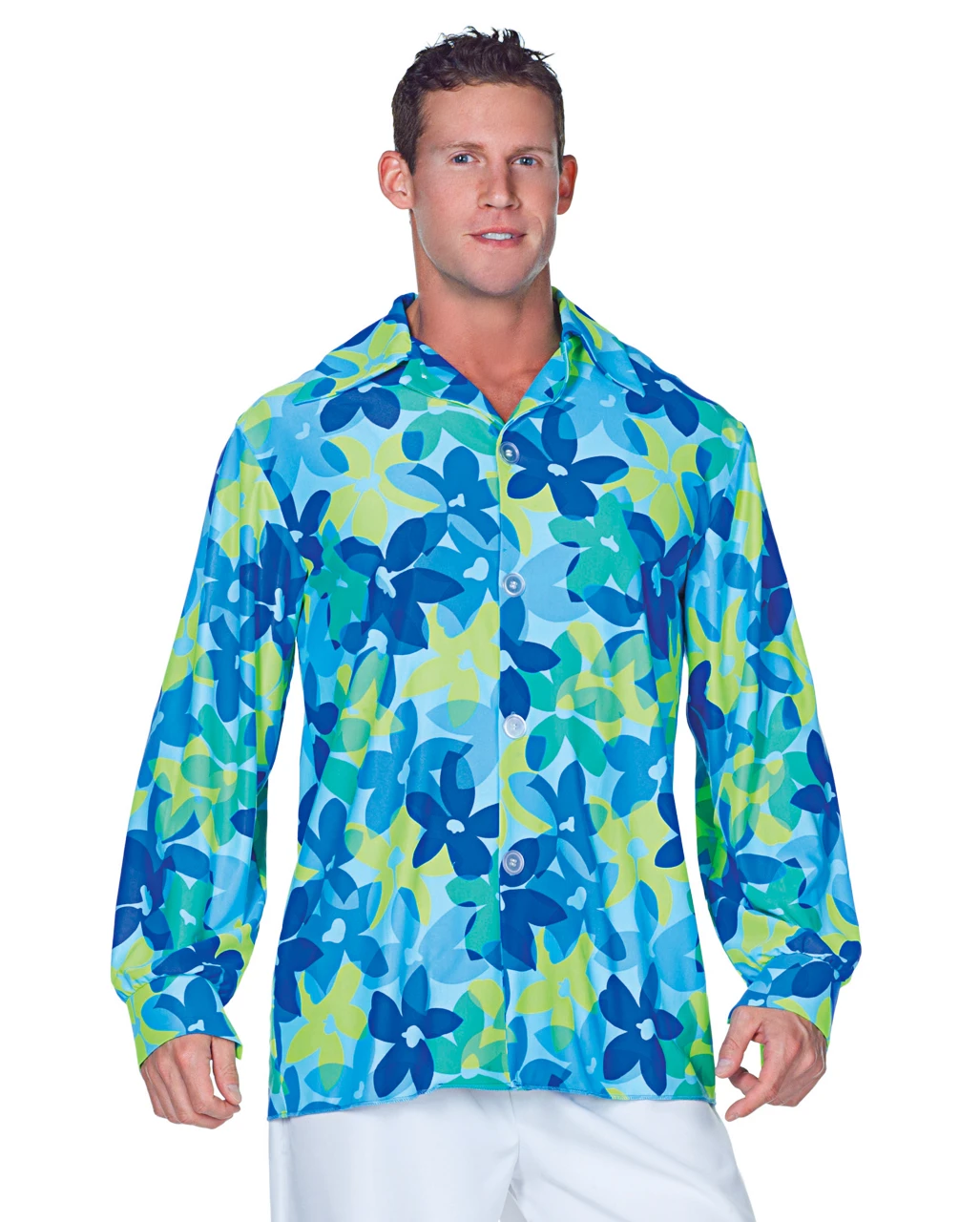 Hippie Herrenhemd Blau Plus Size 3 Hippie Herrenhemd Blau Plus Size