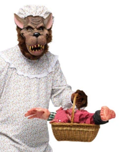 Böser Wolf Im Oma Kostüm -Halo Verkäufe boeser wolf maerchenkostuem werwolf tierkostuem rotkaeppchen kostuem mit wolfskostuem 19959 03