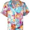 Hawaii Hemd Aus Satin -Halo Verkäufe buntes hawaiihemd aus satin tropical hawaii shirt with flowers beachparty kostuem 36843 01 2