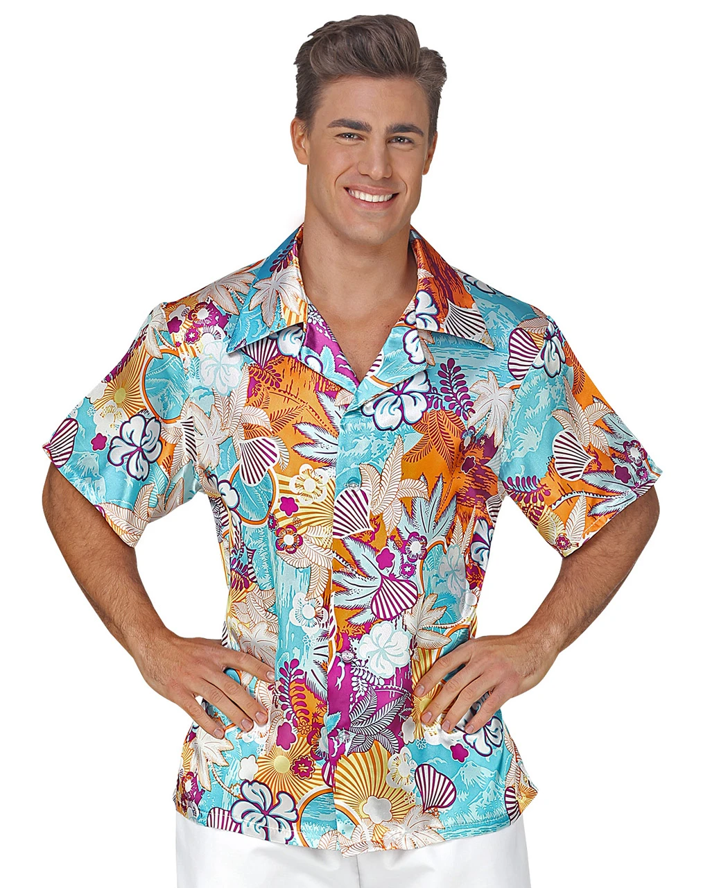 Hawaii Hemd Aus Satin 4 Hawaii Hemd Aus Satin – Bild 2