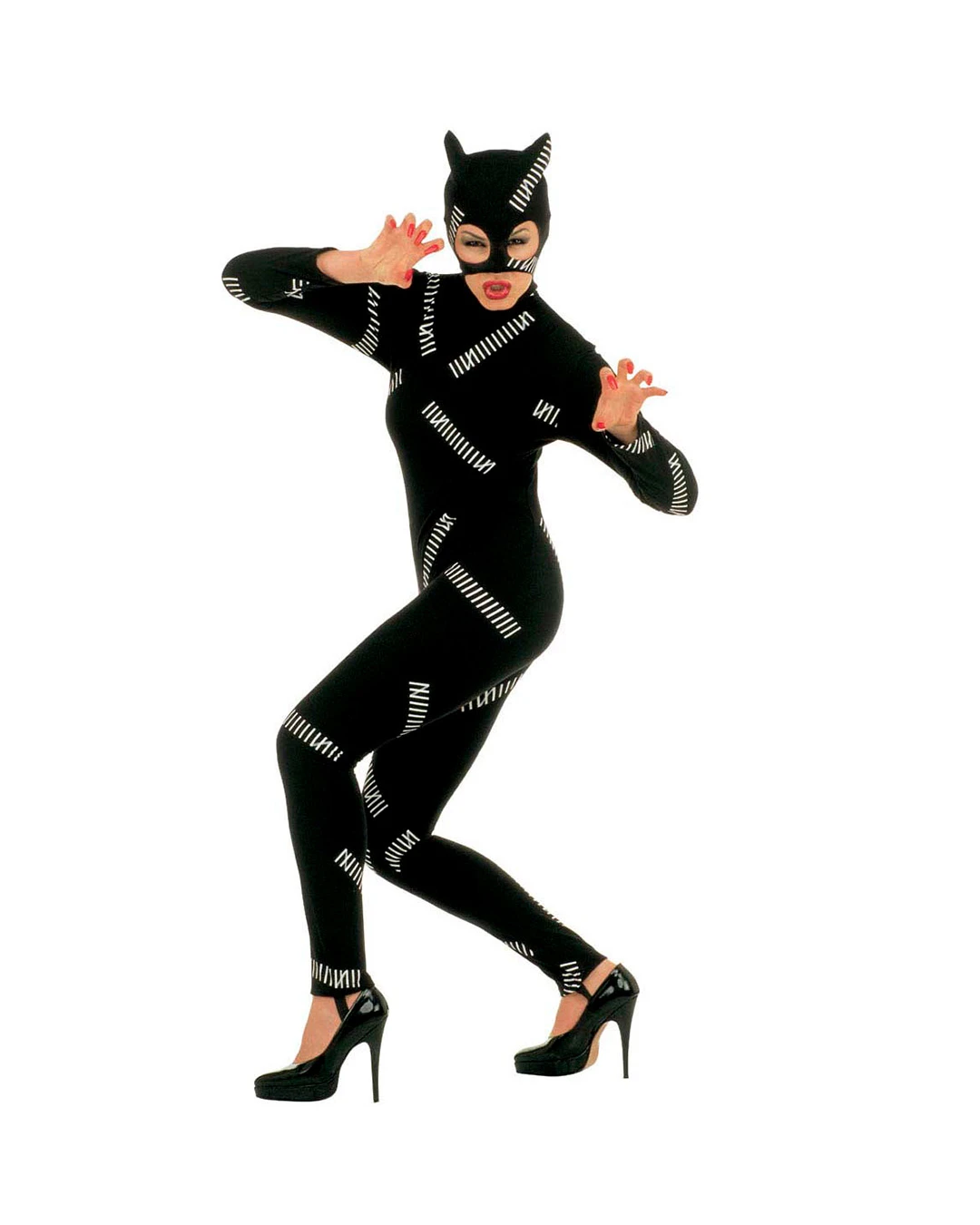 Catgirl Damen Catsuit Kostüm 3 Catgirl Damen Catsuit Kostüm