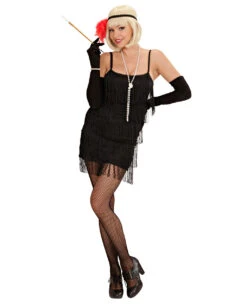 Charleston Kleid Schwarz XL