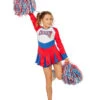 Cheerleader Kinder Kostüm Rot-blau 2 Cheerleader Kinder Kostüm Rot-blau -Halo Verkäufe cheerleader kinder kostuem rot blau faschings verkleidung cheerleaderin tanzgarde kostuem maedchen 36433 1