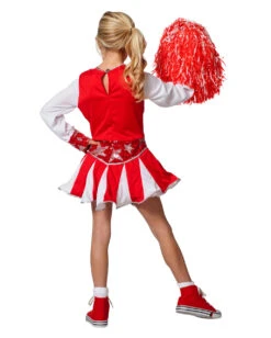 Cheerleader Kinderkostüm Rot 7 Cheerleader Kinderkostüm Rot -Halo Verkäufe cheerleader kinderkostuem rot faschings verkleidung cheerleaderin tanzgarde kostuem maedchen 36432 3
