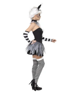 Circus Sinister Pierrot Damen Kostüm 6 Circus Sinister Pierrot Damen Kostüm -Halo Verkäufe circus sinister pierrot damen kostuem finsterer harlekin verkleidung horrorclown halloweenkleid 20994 2