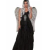 Dark Angel Damen Kostüm -Halo Verkäufe dark angel damen kostuem dark angel woman costume schwarzes engel kostuem 54142 2