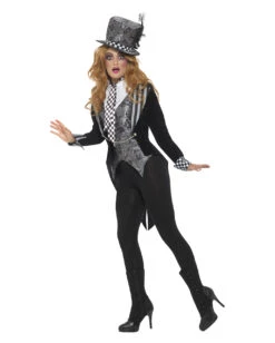 Dark Miss Hatter Kostüm Deluxe -Halo Verkäufe dark miss hatter kostuem dunkle hutmacherin verkleidung halloween frauen kostuem 28483 2