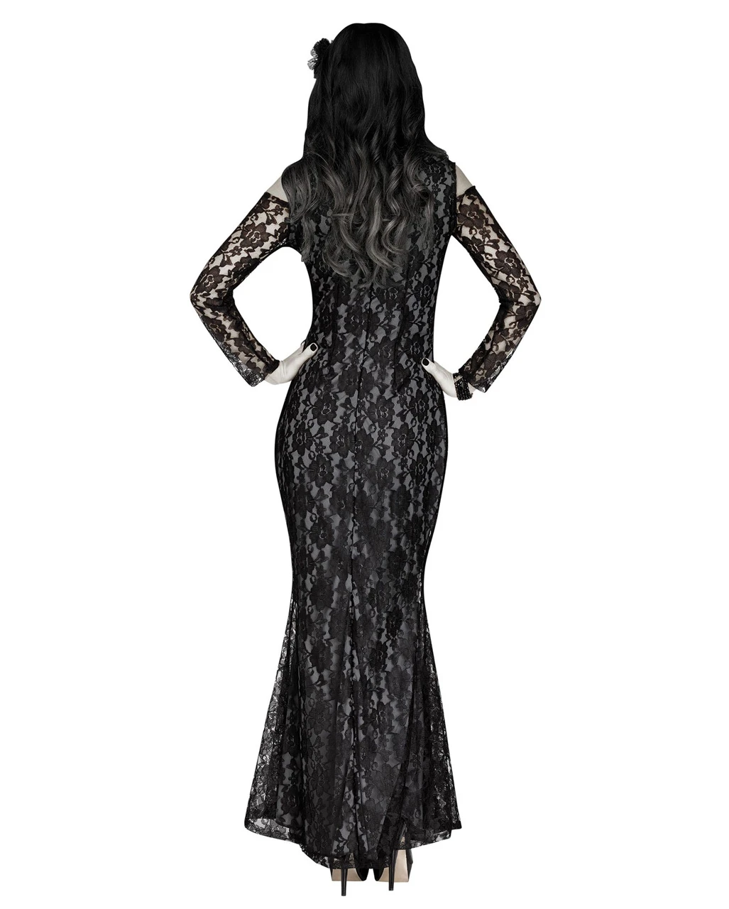 Elegantes Spitzen Skelett Kostüm 4 Elegantes Spitzen Skelett Kostüm – Bild 2