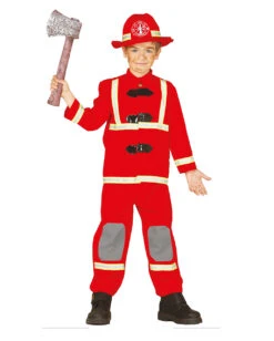 Feuerwehrmann Kinderkostüm -Halo Verkäufe feuerwehrmann kinderkostuem rotes firefighter kostuem fuer kids 25458 02