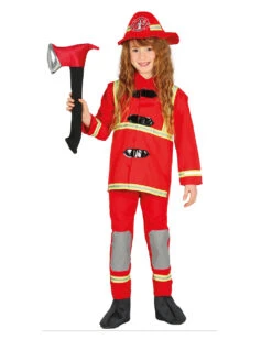 Feuerwehrmann Kinderkostüm -Halo Verkäufe feuerwehrmann kinderkostuem rotes firefighter kostuem fuer kids 25458 03