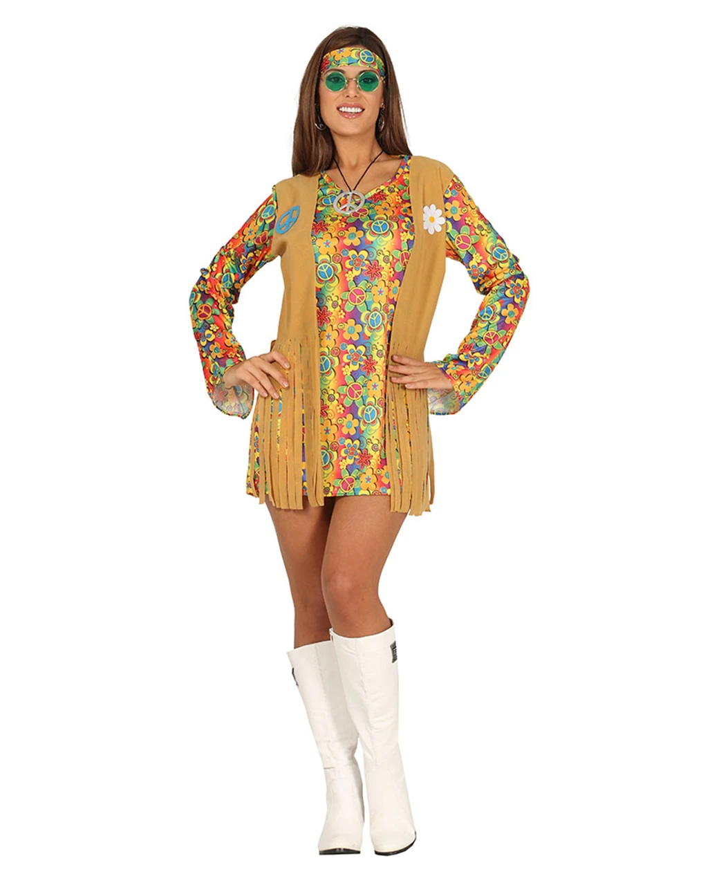 Flower Power Hippiekleid Allegra 3 Flower Power Hippiekleid Allegra