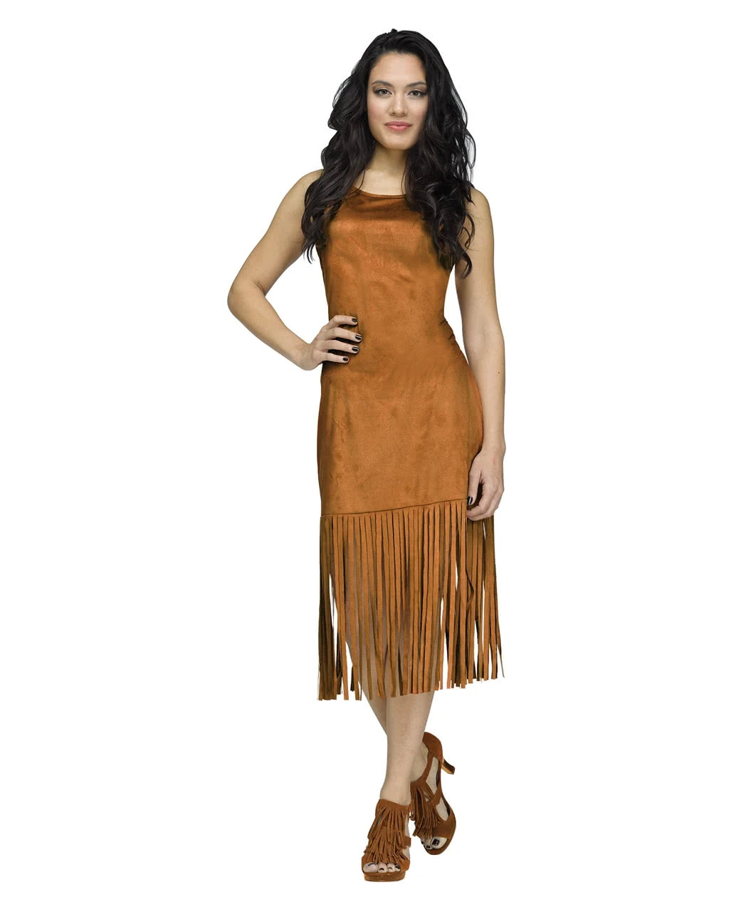 Braunes Fransenkleid Mix & Match 3 Braunes Fransenkleid Mix & Match