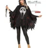 Ghost Face Glitzer Poncho 2 Ghost Face Glitzer Poncho -Halo Verkäufe ghost face glitzer poncho glittering ghost face poncho adult halloween kostuem poncho scream 54207