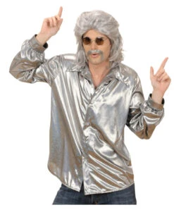 Glitzer Discohemd Silber 11 Glitzer Discohemd Silber -Halo Verkäufe glitzer discohemd silber silber glitzerndes discohemd pailettenhemd 70er jahre hemd bild5 25595