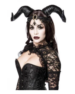 Gothic Demon Lady Kostüm Mit Hörner 6 Gothic Demon Lady Kostüm Mit Hörner -Halo Verkäufe gothic demon lady kostuem mit hoerner 38621 03
