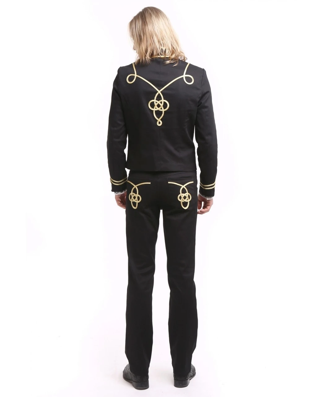 Gothic Parade Jacke Schwarz Gold 8 Gothic Parade Jacke Schwarz Gold – Bild 6