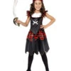 Gothic Piratin Kinderkostüm