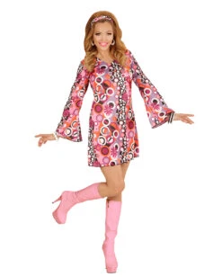 Groovy 70s Minikleid Mit Haarband