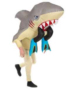 Hai-Alarm Aufblaskostüm -Halo Verkäufe hai alarm aufblaskostuem hai attacke aufblaskostuem hai attack blow up costume 39700 04