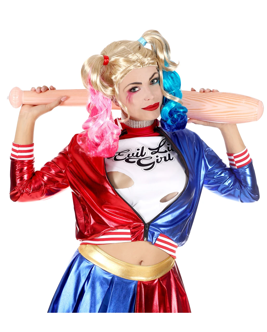 Crazy Harlequin Perücke 5 Crazy Harlequin Perücke – Bild 3