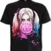 Harley Quinn Mad Love T-Shirt Black 2 Harley Quinn Mad Love T-Shirt Black -Halo Verkäufe harley quinn mad love t shirt black suicide squad merchandise dc comics fanartikel harley quinn 54171