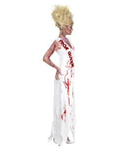 High School Horror Zombie Prom Queen -Halo Verkäufe high school horror zombie prom queen kostuem blutiges abschlussball halloween kleid 20982 3