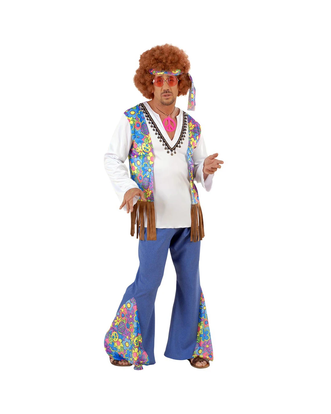 Hippie Männer Kostüm 4 Hippie Männer Kostüm – Bild 2