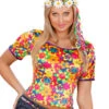 Sexy Hippie Shirt XL -Halo Verkäufe hippie shirt flower power shirt hippie damenkostuem 70er jahre shirt 18257 011
