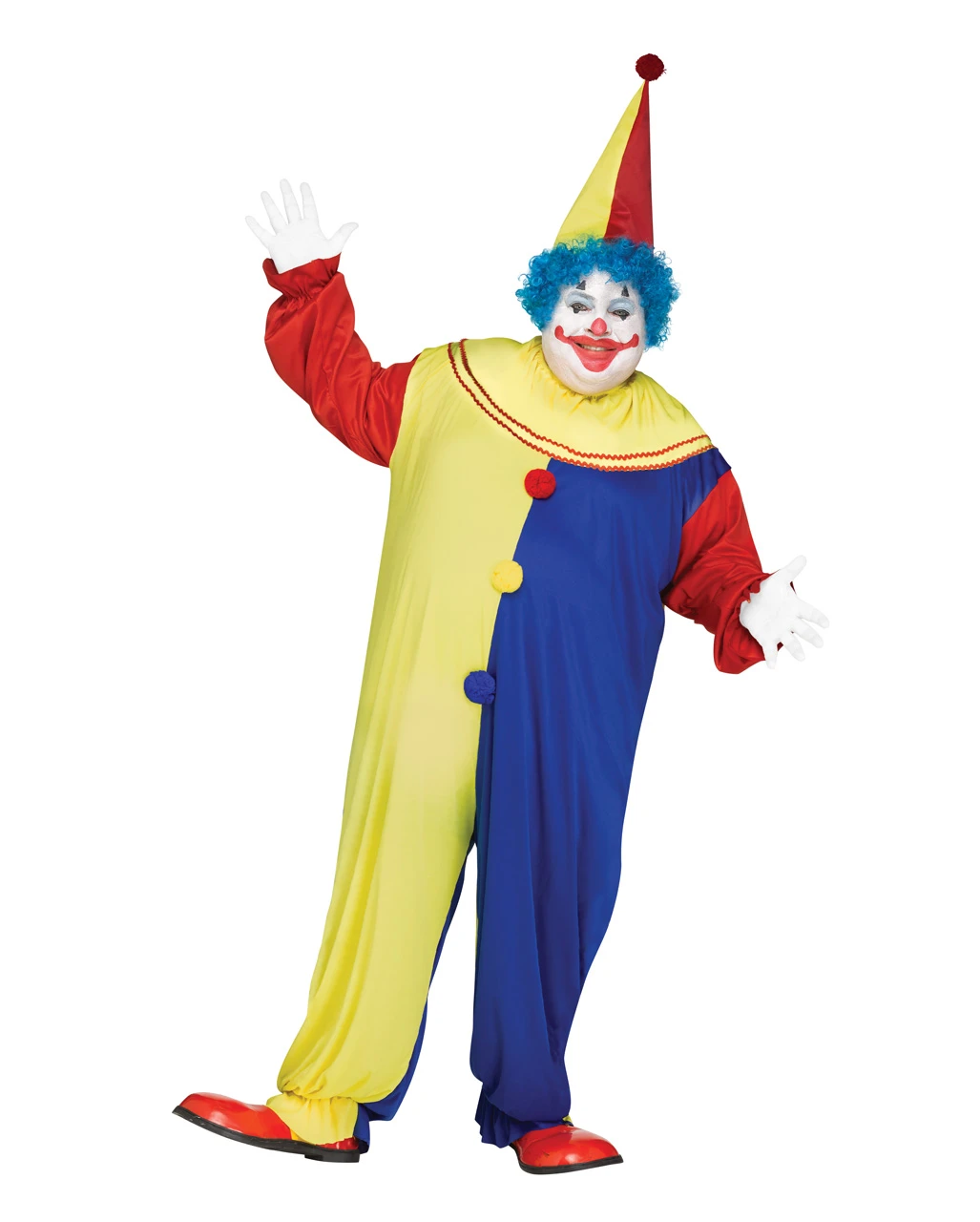 Fasching Clown Kostüm Mit Hut 4 Fasching Clown Kostüm Mit Hut – Bild 2