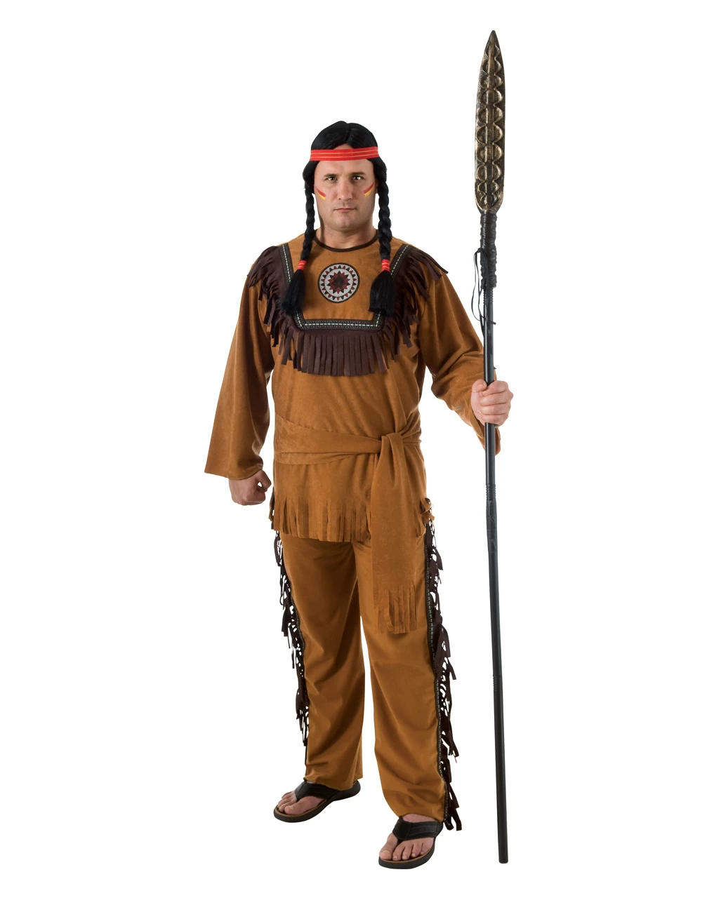 Indianisches Krieger Kostüm 3 Indianisches Krieger Kostüm