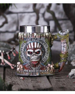 Iron Maiden "The Book Of Souls" Krug 17,5cm -Halo Verkäufe iron maiden the book of souls krug iron maiden tankard band merch fuer heavy metal und gothic fans 54368 7