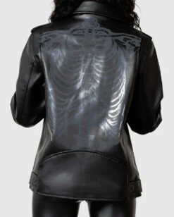 KILLSTAR Craniocaudal Biker Jacke 5 KILLSTAR Craniocaudal Biker Jacke -Halo Verkäufe killstar craniocaudal biker jacke killstar kleidung gothic lederjacke gothic mode gothic accessoires und geschenkartikel 53963 1