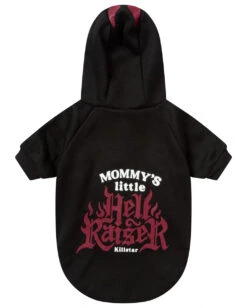 KILLSTAR Mommy's Hellraiser Hund & Katze Hoodie -Halo Verkäufe killstar mommys little hellraise hunde und katzen hoodie tier puollover gothic fashion von killstar 52204 4