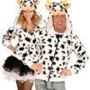Kuh Kostüm Jacke 1 Kuh Kostüm Jacke -Halo Verkäufe kuh kostuem jacke mit kapuze cow costume hoodie tierkostuem bauernhof kostuem 54511 01