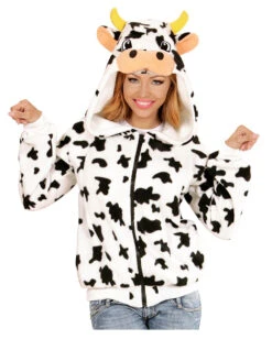 Kuh Kostüm Jacke -Halo Verkäufe kuh kostuem jacke mit kapuze cow costume hoodie tierkostuem bauernhof kostuem 54511 03