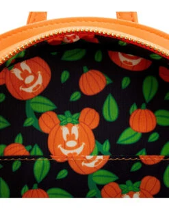Loungefly Disney Glow Face Minnie Pumpkin Rucksack -Halo Verkäufe loungefly disney glow face minnie pumpkin rucksack minnie mouse halloween accessoires 53809 5