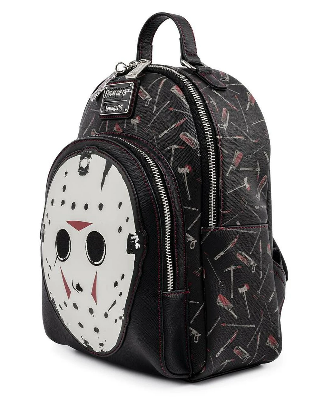 Loungefly Friday The 13th Jason Mask Mini-Rucksack 4 Loungefly Friday The 13th Jason Mask Mini-Rucksack – Bild 2