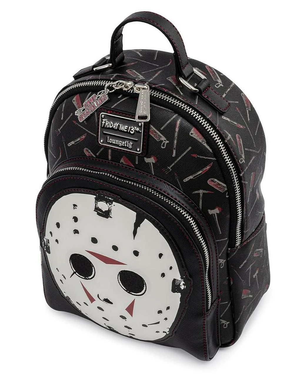 Loungefly Friday The 13th Jason Mask Mini-Rucksack 5 Loungefly Friday The 13th Jason Mask Mini-Rucksack – Bild 3
