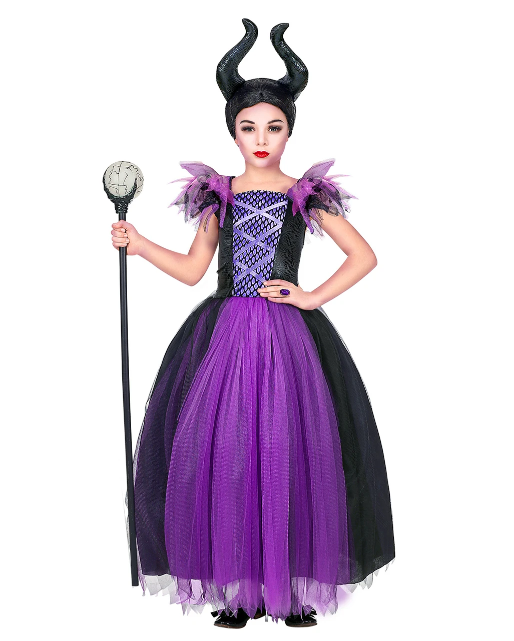 Malefizia Kinderkostüm Mit Kopfschmuck 3 Malefizia Kinderkostüm Mit Kopfschmuck