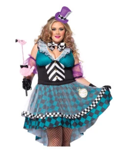 Manic Mad Hatter Plus Size Kostüm Für Damen