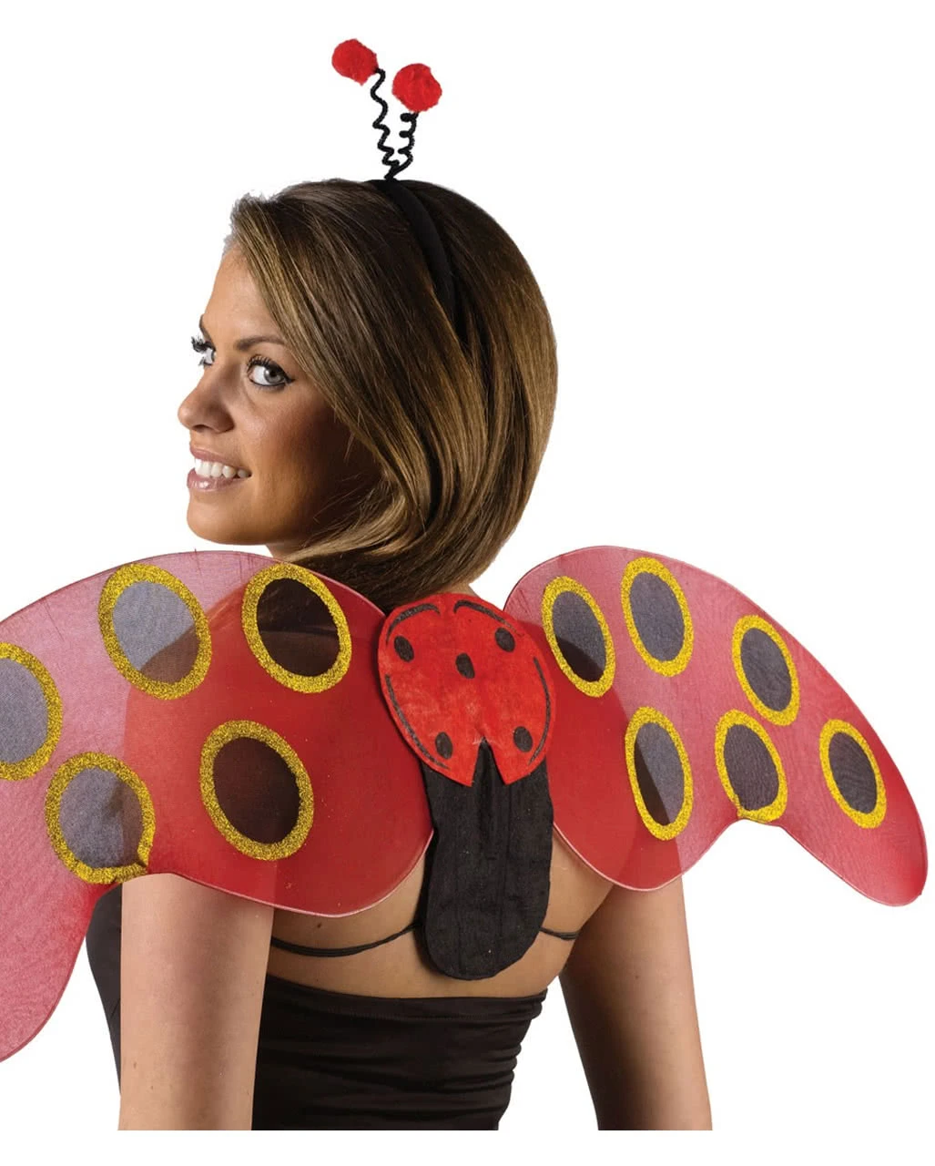 Marienkäfer Flügel & Fühler Set 4 Marienkäfer Flügel & Fühler Set – Bild 2