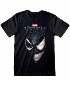 Marvel Comics Spiderman Venom Split Face T-Shirt