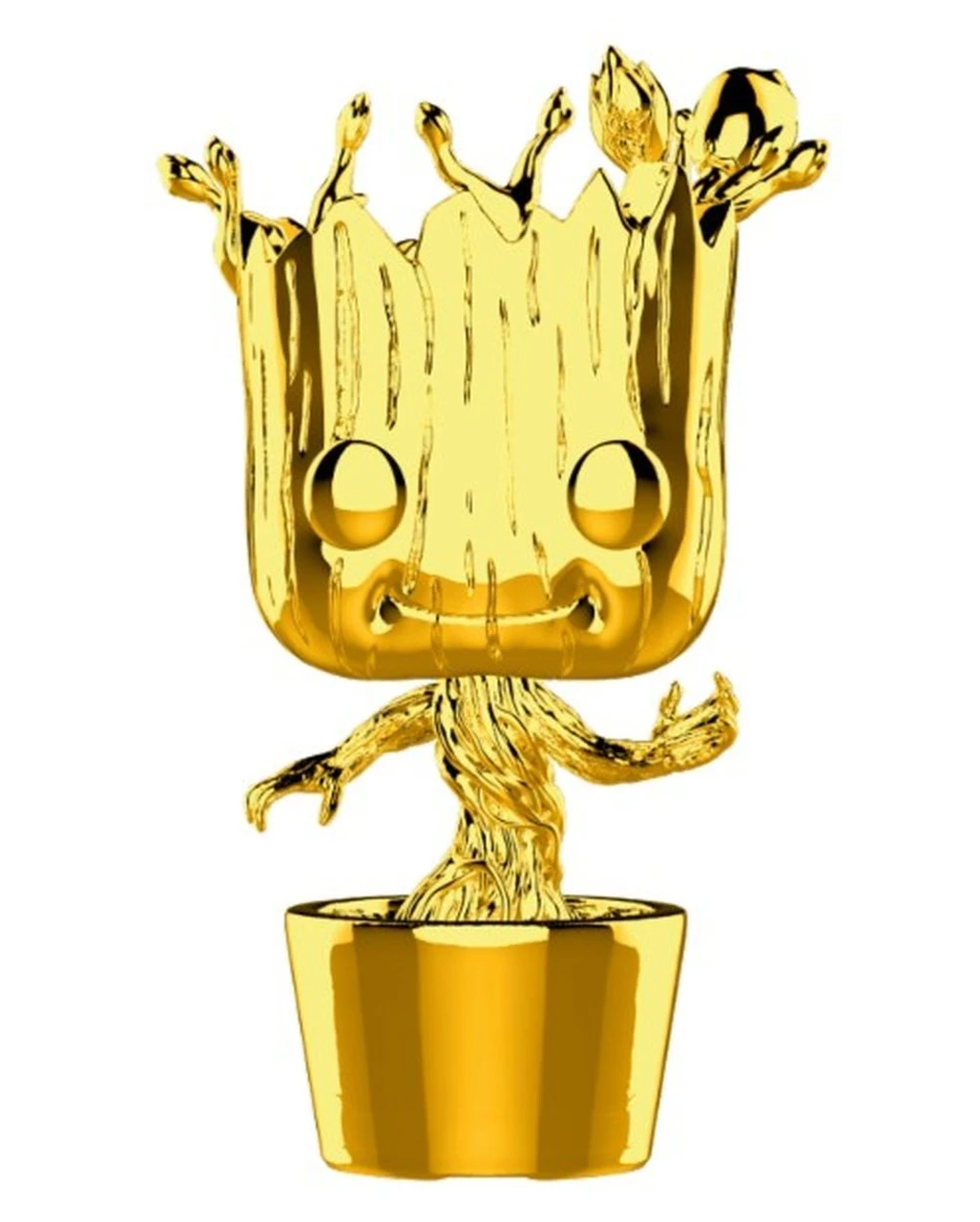 Marvel Groot Chrome Funko Pop! Figur Gold 3 Marvel Groot Chrome Funko Pop! Figur Gold