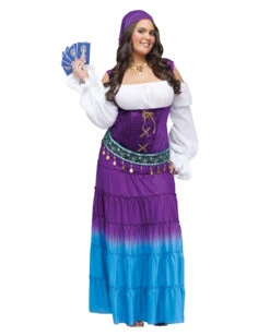 Mondschein Zigeunerin Kostüm Deluxe -Halo Verkäufe mondschein zigeunerin kostuem deluxe premium wahrsagerin verkleidung gypsy moon costume 31326 3 1