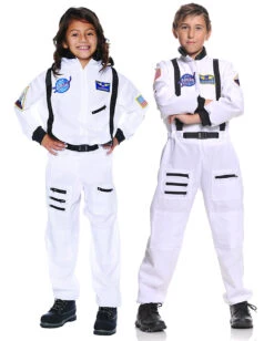 NASA Astronauten Kinderkostüm Weiß