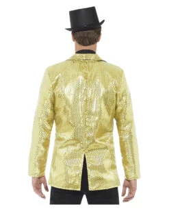 Pailletten Frack Für Herren Gold -Halo Verkäufe pailetten frack fuer herren gold zirkus direktor jacke pailletten jacket fuer fasching 28485 3
