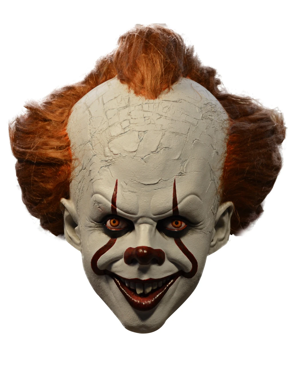 Pennywise IT Deluxe Maske Mit Haaren 3 Pennywise IT Deluxe Maske Mit Haaren